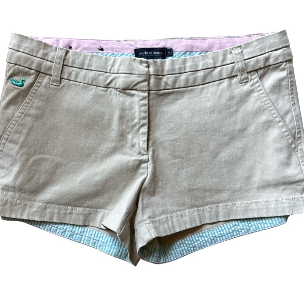 Southern Marsh Women's Khaki Brighton Chino Shorts NWOT - Picture 3 of 7